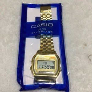 Casio gold vintage watch